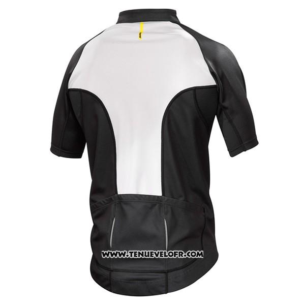 2017 Maillot Ciclismo Mavic Blanc Manches Courtes et Cuissard