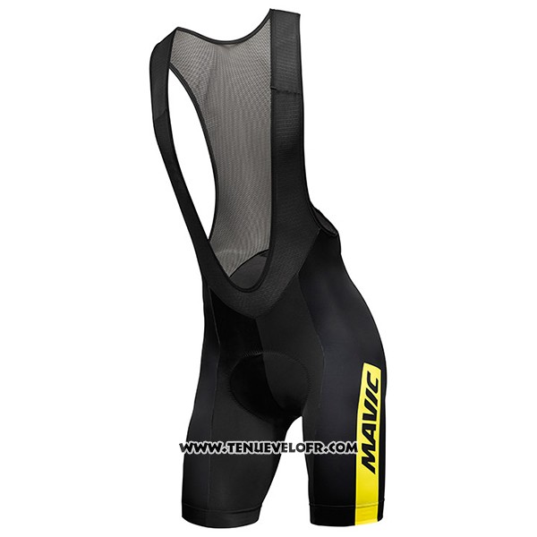 2017 Maillot Ciclismo Mavic Rouge et Noir Manches Courtes et Cuissard
