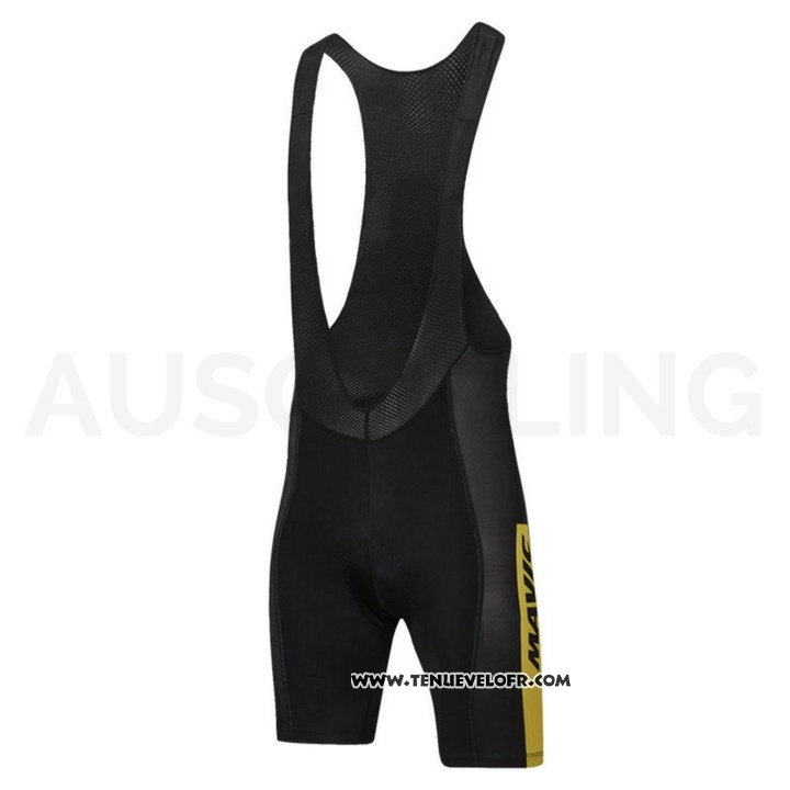2018 Maillot Ciclismo Mavic Bleu et Marron Manches Courtes et Cuissard