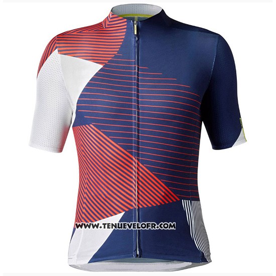 2018 Maillot Ciclismo Mavic Cosmic LTD Fonce Bleu Manches Courtes et Cuissard