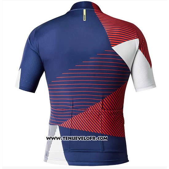 2018 Maillot Ciclismo Mavic Cosmic LTD Fonce Bleu Manches Courtes et Cuissard