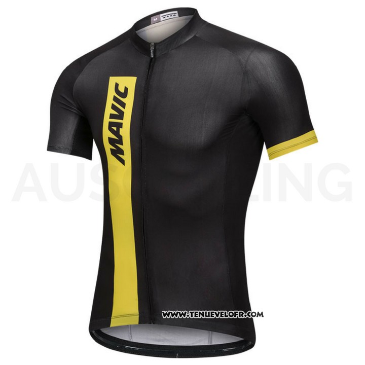 2018 Maillot Ciclismo Mavic Noir Manches Courtes et Cuissard
