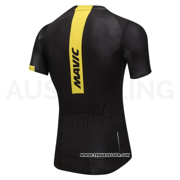 2018 Maillot Ciclismo Mavic Noir Manches Courtes et Cuissard