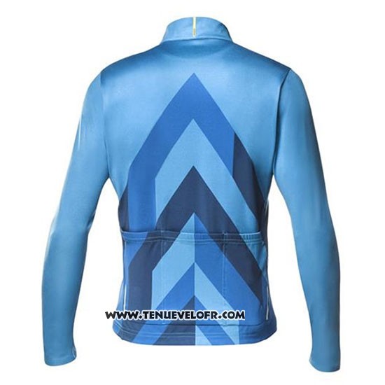 2020 Maillot Ciclismo Mavic Bleu Manches Longues et Cuissard