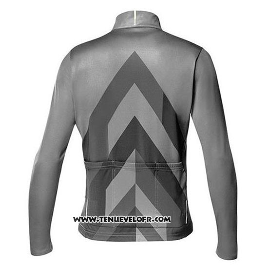 2020 Maillot Ciclismo Mavic Gris Manches Longues et Cuissard