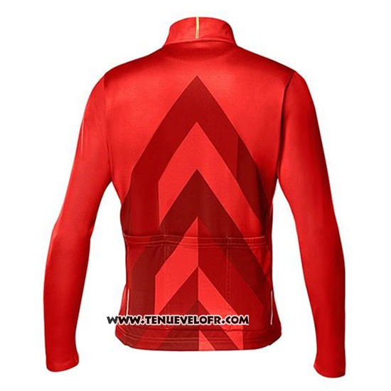 2020 Maillot Ciclismo Mavic Rouge Manches Longues et Cuissard