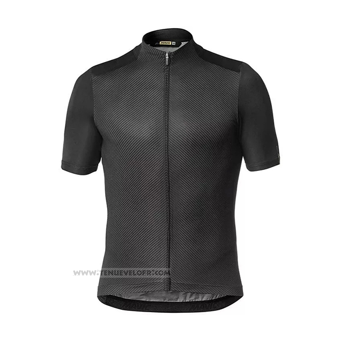 2021 Maillot Cyclisme Mavic Noir Manches Courtes et Cuissard
