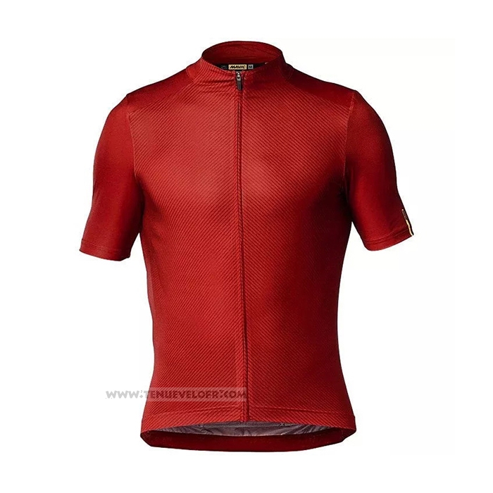 2021 Maillot Cyclisme Mavic Rouge Manches Courtes et Cuissard