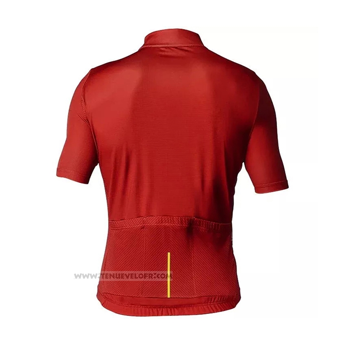 2021 Maillot Cyclisme Mavic Rouge Manches Courtes et Cuissard