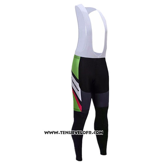 2017 Maillot Ciclismo Merida Rouge et Blanc Manches Longues et Cuissard