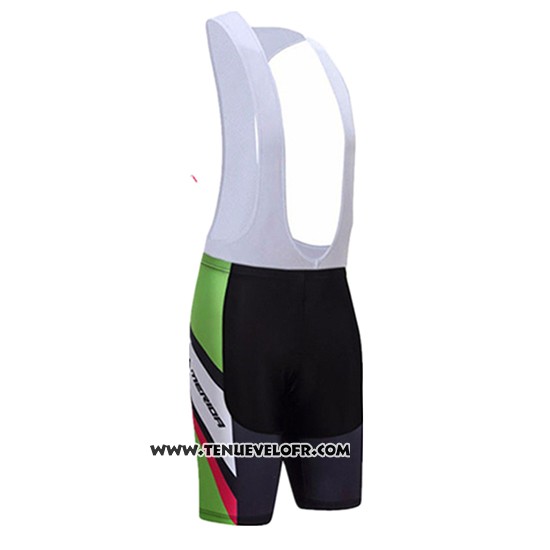 2017 Maillot Ciclismo Merida Rouge et Vert Manches Courtes et Cuissard
