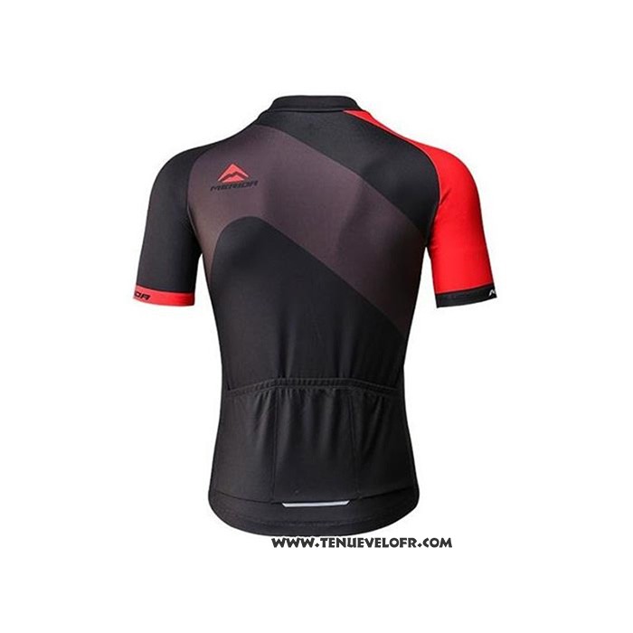 2020 Maillot Ciclismo Merida Rouge Noir Manches Courtes et Cuissard1