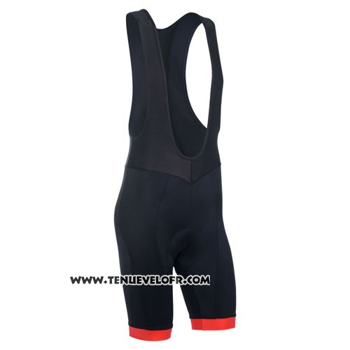 2014 Maillot Ciclismo Monton Noir et Rouge Manches Courtes et Cuissard