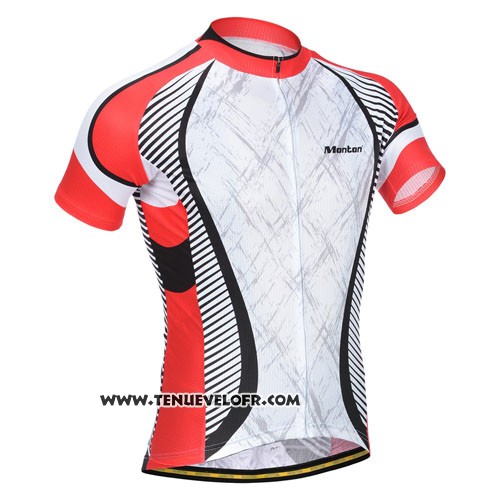 2014 Maillot Ciclismo Monton Orange et Blanc Manches Courtes et Cuissard