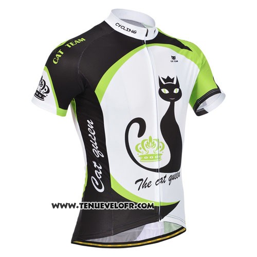2014 Maillot Ciclismo Monton Vert et Blanc Manches Courtes et Cuissard