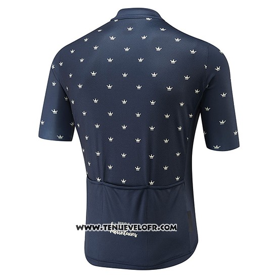 2018 Maillot Ciclismo Morvelo Fonce Bleu Manches Courtes et Cuissard