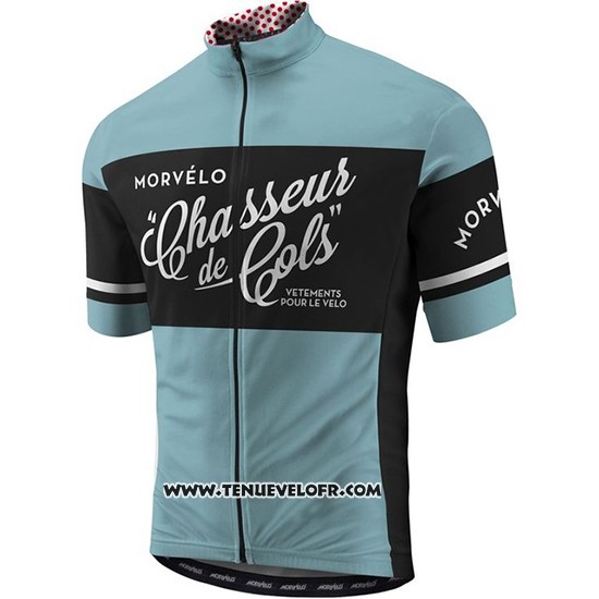 2018 Maillot Ciclismo Morvelo Vert et Noir Manches Courtes et Cuissard