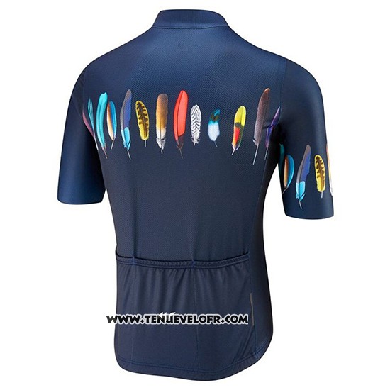 2019 Maillot Ciclismo Morvelo Fonce Bleu Manches Courtes et Cuissard