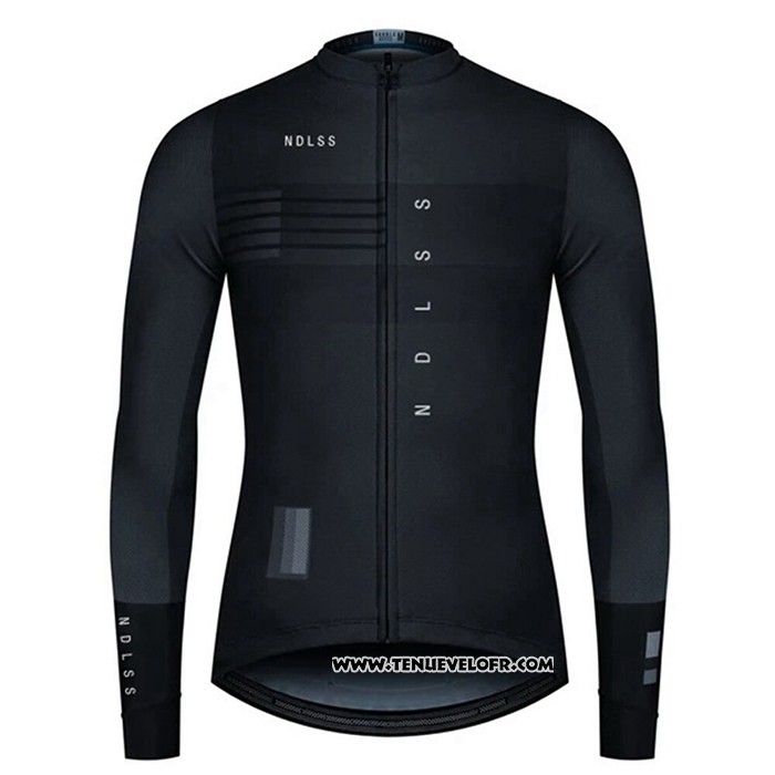 2020 Maillot Ciclismo NDLSS Noir Manches Longues et Cuissard