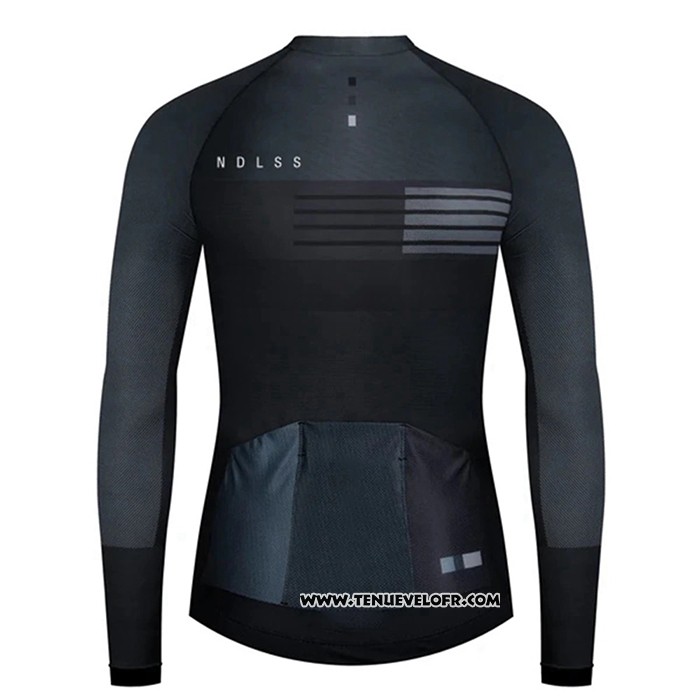 2020 Maillot Ciclismo NDLSS Noir Manches Longues et Cuissard