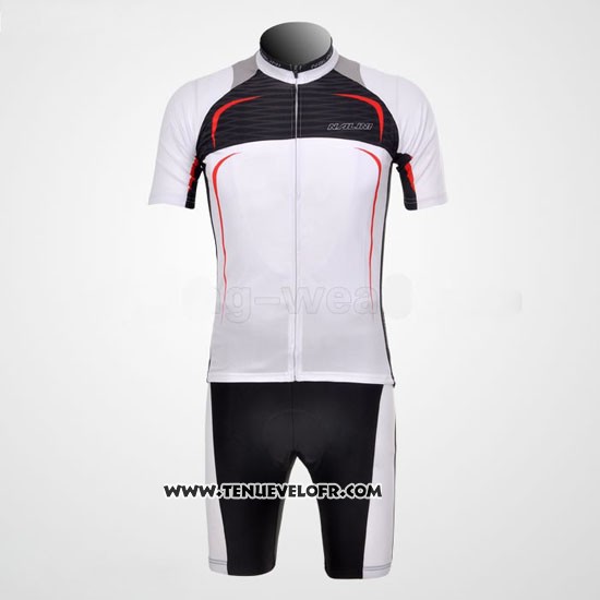 2010 Maillot Ciclismo Nalini Noir et Blanc Manches Courtes et Cuissard