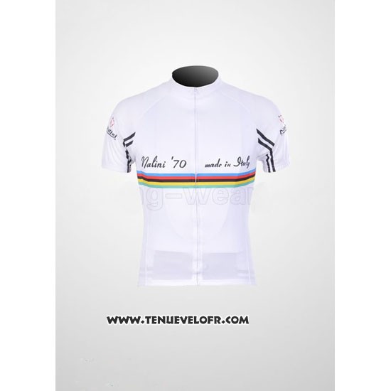 2011 Maillot Ciclismo Nalini Blanc Manches Courtes et Cuissard
