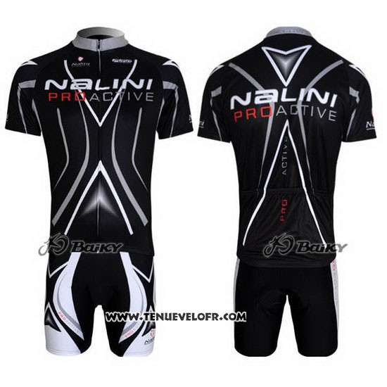 2012 Maillot Ciclismo Nalini Noir Manches Courtes et Cuissard
