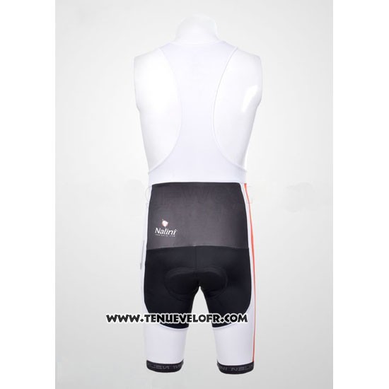 2012 Maillot Ciclismo Nalini Noir et Blanc Manches Courtes et Cuissard
