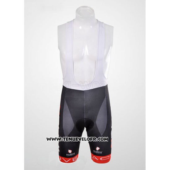 2012 Maillot Ciclismo Nalini Noir et Rouge Manches Courtes et Cuissard
