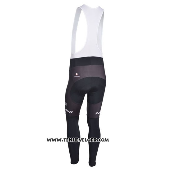 2013 Maillot Ciclismo Nalini Noir et Azur Manches Longues et Cuissard