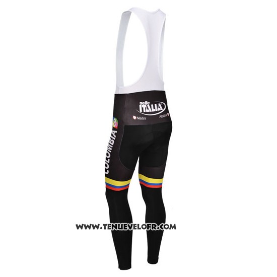 2013 Maillot Ciclismo Nalini Noir et Blanc Manches Longues et Cuissard