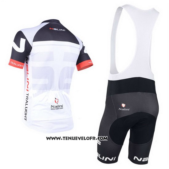 2013 Maillot Ciclismo Nalini Noir et Rouge Manches Courtes et Cuissard