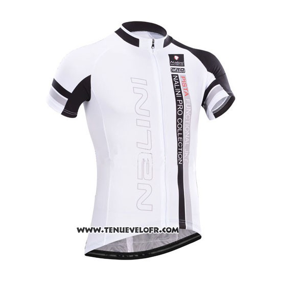 2014 Maillot Ciclismo Nalini Blanc Manches Courtes et Cuissard