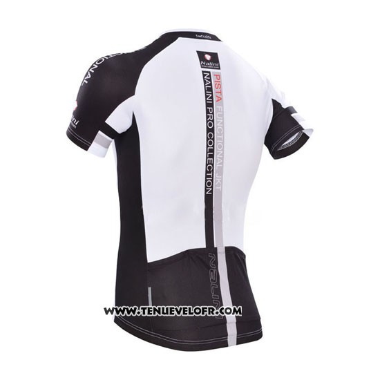 2014 Maillot Ciclismo Nalini Blanc Manches Courtes et Cuissard