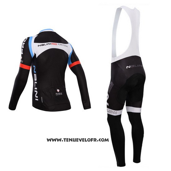 2014 Maillot Ciclismo Nalini Noir Manches Longues et Cuissard