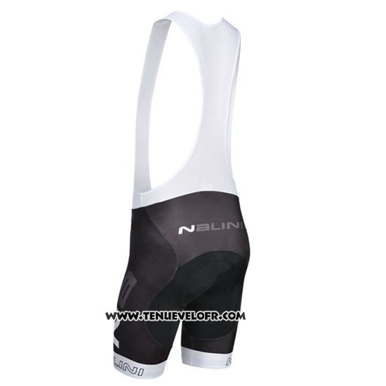 2014 Maillot Ciclismo Nalini Noir et Blanc Manches Courtes et Cuissard