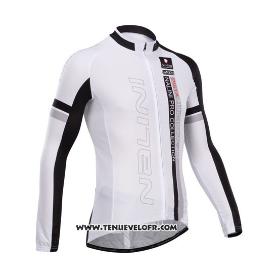 2014 Maillot Ciclismo Nalini Noir et Rouge Manches Longues et Cuissard