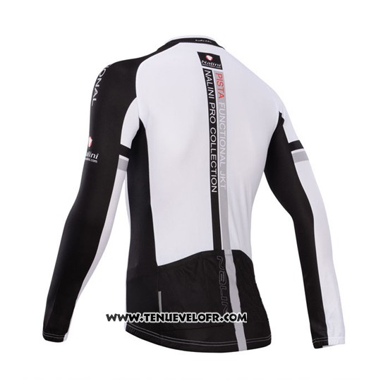 2014 Maillot Ciclismo Nalini Noir et Rouge Manches Longues et Cuissard