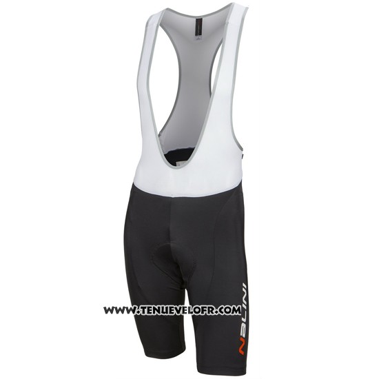 2016 Maillot Ciclismo Nalini Blanc et Noir Manches Courtes et Cuissard