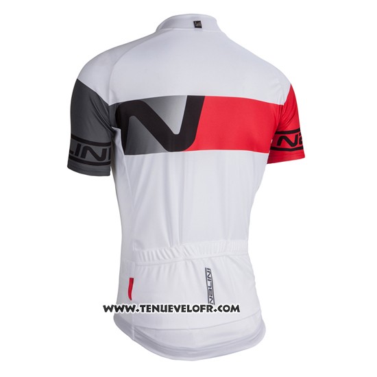 2016 Maillot Ciclismo Nalini Blanc et Rouge Manches Courtes et Cuissard