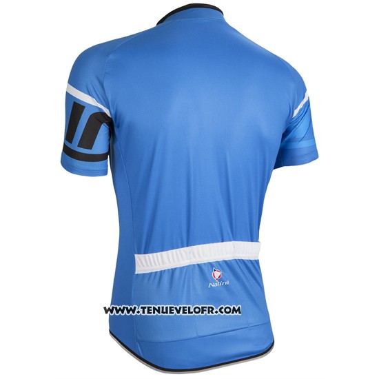 2016 Maillot Ciclismo Nalini Bleu Manches Courtes et Cuissard