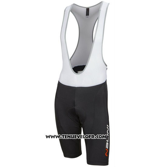 2016 Maillot Ciclismo Nalini Bleu et Noir Manches Courtes et Cuissard