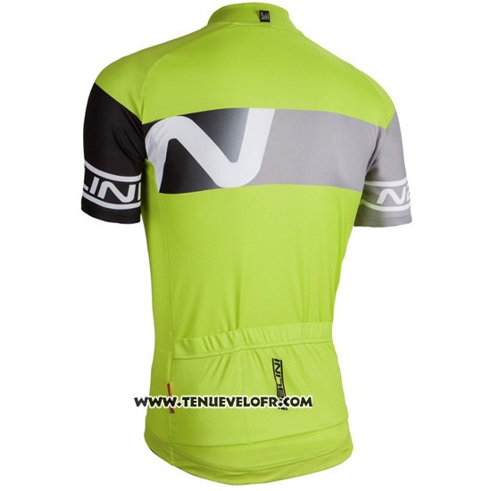 2016 Maillot Ciclismo Nalini Lumiere Vert Manches Courtes et Cuissard