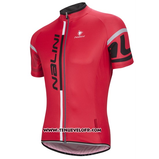2016 Maillot Ciclismo Nalini Rouge Manches Courtes et Cuissard