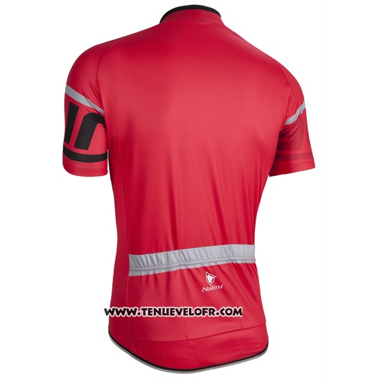 2016 Maillot Ciclismo Nalini Rouge Manches Courtes et Cuissard