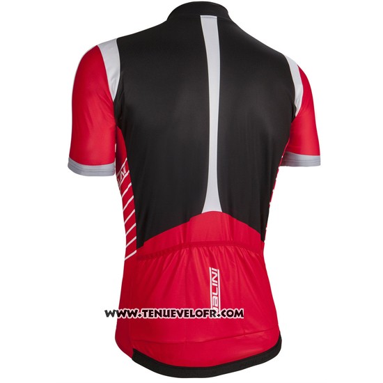 2016 Maillot Ciclismo Nalini Rouge et Noir Manches Courtes et Cuissard