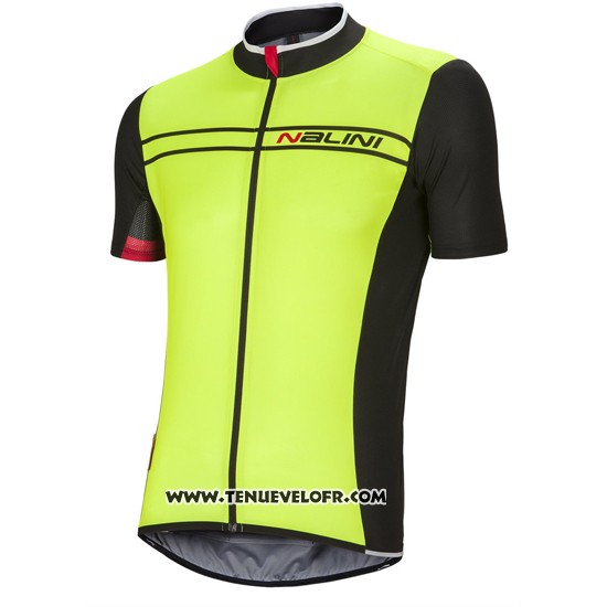 2016 Maillot Ciclismo Nalini Vert Manches Courtes et Cuissard