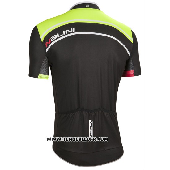 2016 Maillot Ciclismo Nalini Vert Manches Courtes et Cuissard
