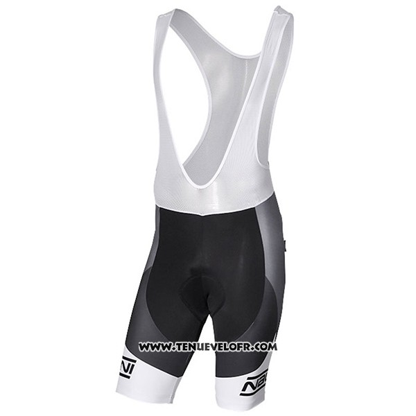 2017 Maillot Ciclismo Nalini Artico Gris et Noir Manches Courtes et Cuissard