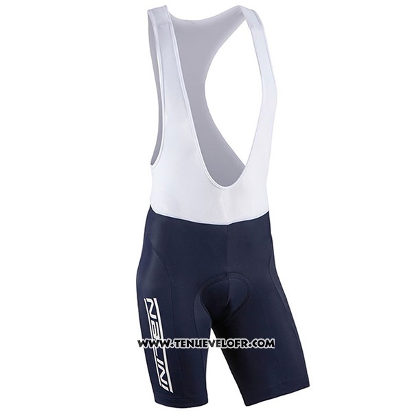 2017 Maillot Ciclismo Nalini Champion Bleu et Blanc Manches Courtes et Cuissard